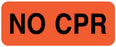 Medical Labels - No CPR, 2-1/4" x 7/8"