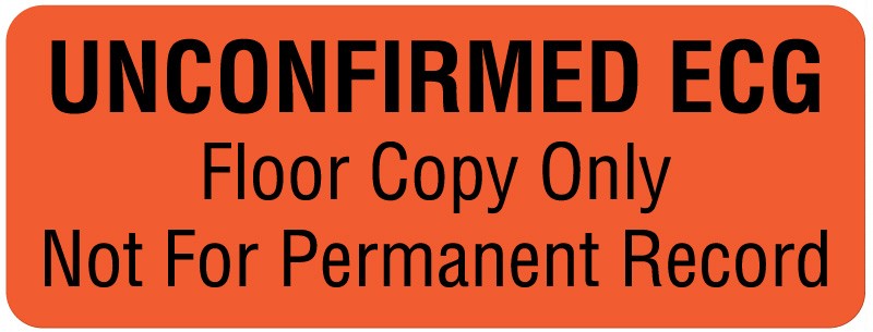 Medical Labels - Cardiopulmonary Department Label, 3" x 1-1/8"