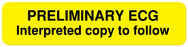 Medical Labels - Cardiopulmonary Department Label, 1-5/8" x 3/8"