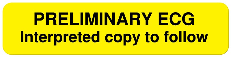 Medical Labels - Cardiopulmonary Department Label, 1-5/8" x 3/8"