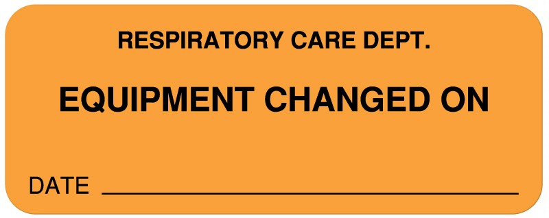 Medical Labels - Respiratory Care Label, 2-1/4" x 7/8"