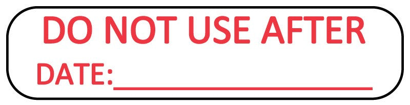 Medical Labels - DO NOT USE AFTER, Medication Instruction Label, 1-5/8" x 3/8"