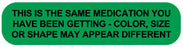 Medical Labels - THIS IS SAME MED SHAPE, Medication Instruction Label, 1-5/8" x 3/8"
