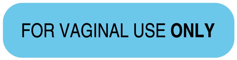 Medical Labels - FOR VAGINAL USE ONLY, Medication Instruction Label, 1-5/8" x 3/8"
