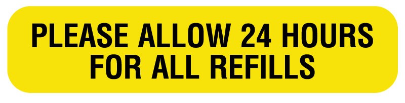 Medical Labels - PLEASE ALLOW 24 HOURS, Medication Instruction Label, 1-5/8" x 3/8"
