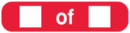 Medical Labels - __ OF __ , Medication Instruction Label, 1-5/8" x 3/8"