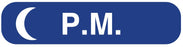 Medical Labels - P.M., Medication Instruction Label, 1-5/8" x 3/8"