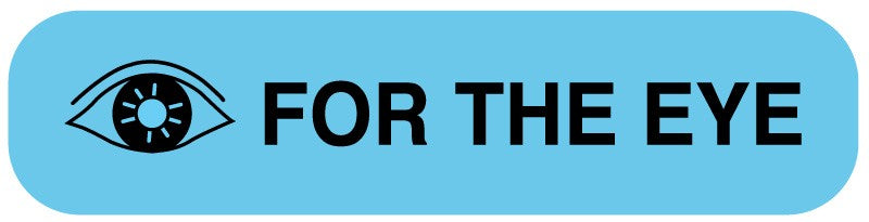 Medical Labels - FOR THE EYE, Medication Instruction Label, 1-5/8" x 3/8"