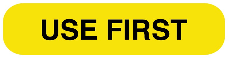 Medical Labels - USE FIRST, Medication Instruction Label, 1-5/8" x 3/8"
