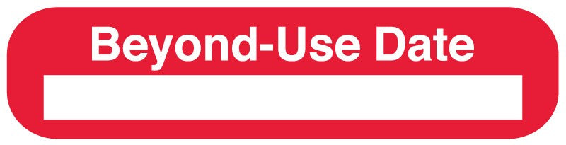 Medical Labels - BEYOND USE, Medication Instruction Label, 1-5/8" x 3/8"