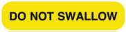 Medical Labels - Do Not Swallow, Medication Instruction Label, 1-5/8" x 3/8"