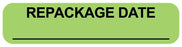 Medical Labels - REPACKAGE DATE, Medication Instruction Label, 1-5/8" x 3/8"