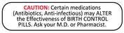 Medical Labels - CERTAIN MEDICATIONS..., Medication Instruction Label, 1-5/8" x 3/8"