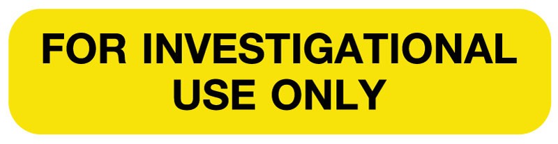Medical Labels - FOR INVESTIGATIONAL USE ONLY, Medication Instruction Label, 1-5/8" x 3/8"