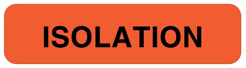Medical Labels - Infection Control Label, 1-1/4" x 5/16"
