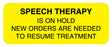 Medical Labels - SPEECH THERAPY