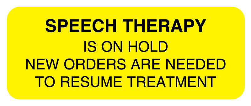 Medical Labels - SPEECH THERAPY
