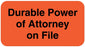Medical Labels - Advance Directive Checklist Label, 1-5/8" x 7/8"