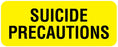 Medical Labels - Suicide Precautions Label, 2-1/4" x 7/8"