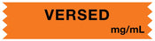 Medical Labels - Anesthesia Tape, Versed mg/mL, 1" x 1/2"