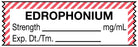 Medical Labels - Anesthesia Tape, Edrophonium mg/mL, 1-1/2" x 1/2"
