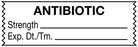 Medical Labels - Anesthesia Tape, Antibiotic, 1-1/2" x 1/2"