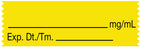 Medical Labels - Anesthesia Tape, Blank mg/mL, 1-1/2" x 1/2"