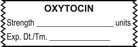 Medical Labels - Anesthesia Tape, Oxytocin units, 1-1/2" x 1/2"