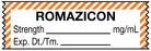Medical Labels - Anesthesia Tape, Romazicon mg/mL, 1-1/2" x 1/2"