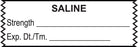 Medical Labels - Anesthesia Tape, Saline, 1-1/2" x 1/2"