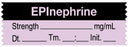 Medical Labels - Anesthesia Tape, Epinephrine mg/mL, Date Time Initial, 1-1/2" x 1/2"