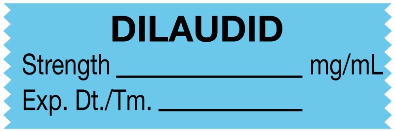 Medical Labels - Anesthesia Tape, Dilaudid mg/mL, 1-1/2" x 1/2"