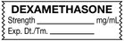 Medical Labels - Anesthesia Tape, Dexamethasone mg/mL, 1-1/2" x 1/2"
