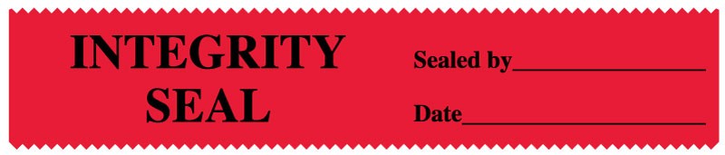 Medical Labels - Tamper Evident Strip, 7-1/4" x 1-3/8"