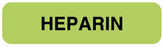 Medical Labels - Heparin Label, 1-1/4" x 5/16"