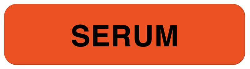 Medical Labels - Serum Label, 1-1/4" x 5/16"