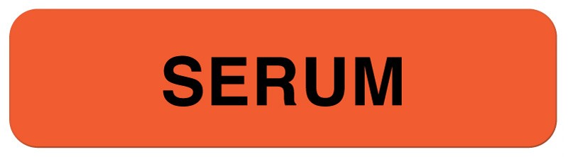 Medical Labels - Serum Label, 1-1/4" x 5/16"