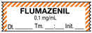 Medical Labels - Anesthesia Tape, Flumazenil 0.1 mg/mL, Date Time Initial, 1-1/2" x 1/2"