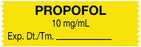 Medical Labels - Anesthesia Tape, Propofol 10 mg/mL, 1-1/2" x 1/2"