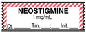 Medical Labels - Anesthesia Tape, Neostigmine 1 mg/mL, Date Time Initial, 1-1/2" x 1/2"