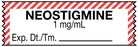 Medical Labels - Anesthesia Tape, Neostigmine 1 mg/mL, 1-1/2" x 1/2"