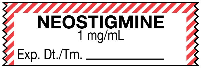 Medical Labels - Anesthesia Tape, Neostigmine 1 mg/mL, 1-1/2" x 1/2"