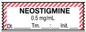 Medical Labels - Anesthesia Tape, NEOSTIGMINE 0.5 mg/mL DTI 1-1/2" x 1/2"