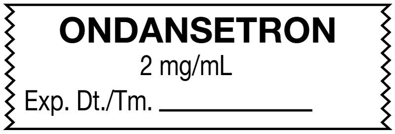Medical Labels - Anesthesia Tape, Ondansetron 2 mg/mL, 1-1/2" x 1/2"