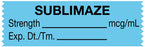 Medical Labels - Anesthesia Tape, Sublimaze mcg/mL, 1-1/2" x 1/2"