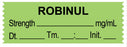 Medical Labels - Anesthesia Tape, ROBINUL mg/mL, DTI 1-1/2" x 1/2"