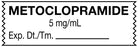 Medical Labels - Anesthesia Tape, Metoclopramide 5 mg/mL, 1-1/2" x 1/2"