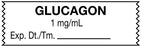 Medical Labels - Anesthesia Tape, Glucagon 1 mg/mL, 1-1/2" x 1/2"
