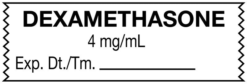 Medical Labels - Anesthesia Tape, Dexamethasone 4mg/mL, 1-1/2" x 1/2"