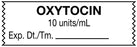 Medical Labels - Anesthesia Tape, Oxytocin 10 units/mL, 1-1/2" x 1/2"